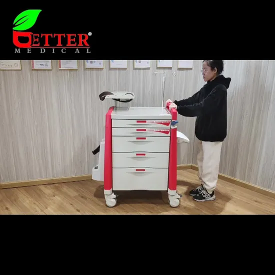 Hospital Furniture Medical Rescue Emergency Crash Cart 