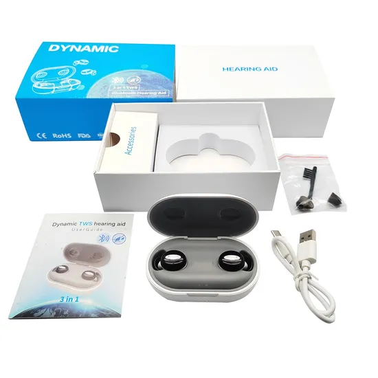 Fully Digital Wdrc Hybrid Rechargeable Bluetooth Hearing Aid 