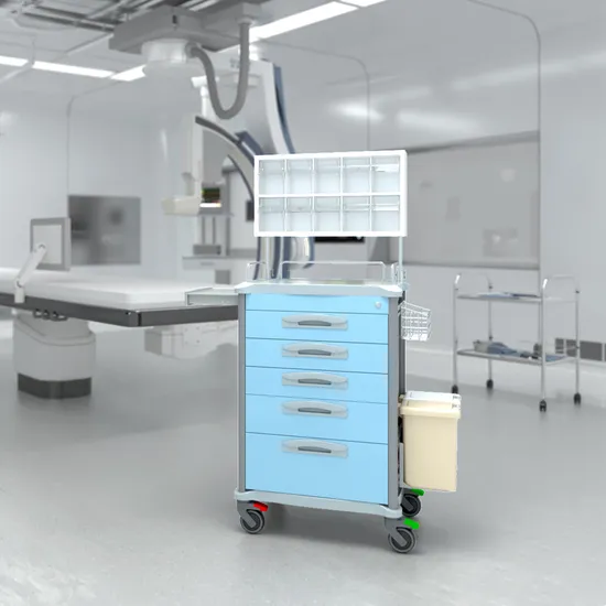 Hot Sale Funcional Medical Emergency Hospital Anesthesia Trolley Medicine Cart 
