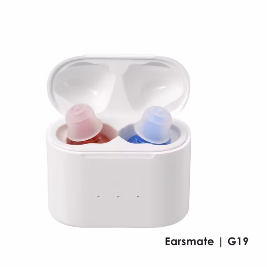 Earsmate Pocket Rechargeable Portable Case No Programmable Axon Analog Cic Invisible OTC Hearing Aid Cheap Price Digital Sound Hearing Amplifier Device Product