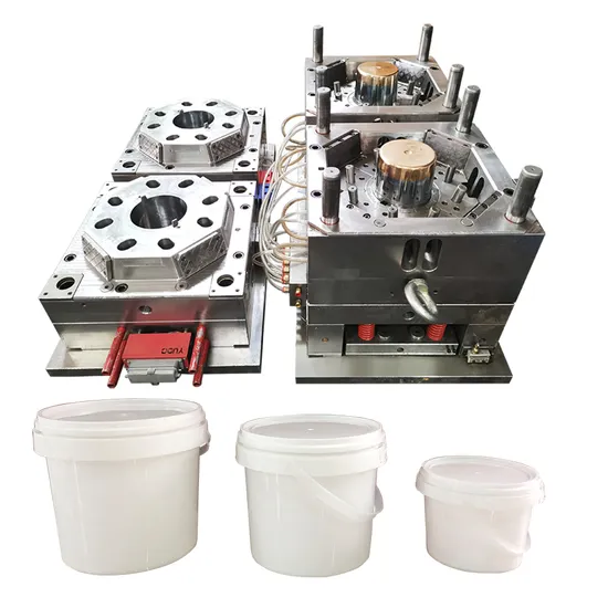 Mould for Two Cavities 2.2 Liter / 20L Plastic Paint Bucket Injection Mould 